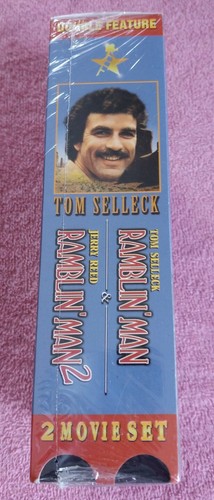 Tom Selleck Ramblin Man and Ramblin Man 2 VHS Jerry Reed 2 Tape Set New Sealed S - Picture 3 of 4
