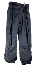 Obermeyer Snow Pants Men XL Black Nylon Lined Waterproof Zip Pockets 03208