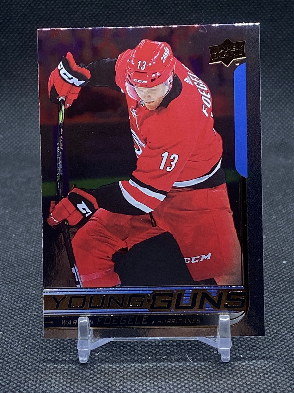 2018-19 Upper Deck Young Guns Silver Foil Warren Foegele #236 Rookie RC