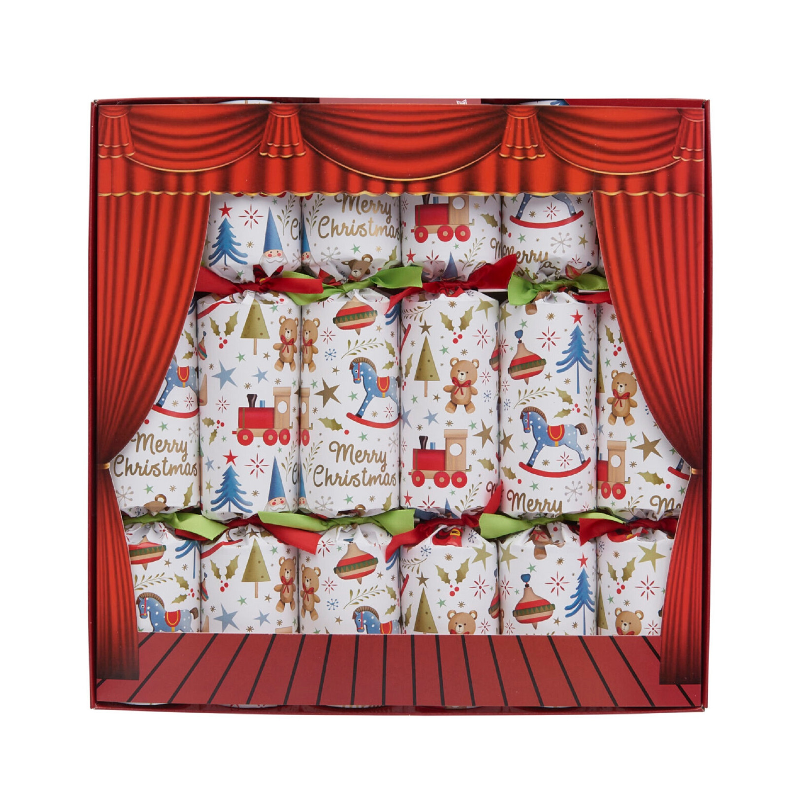 Christmas Crackers  with Puppet content set of 6  - by Robin Reed