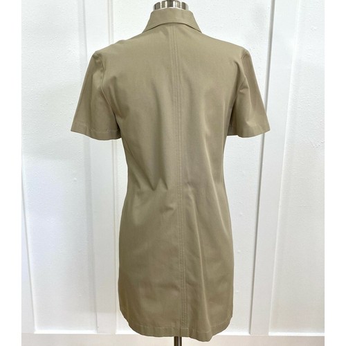 Company Ellen Tracy Dress 100% Cotton Tan Size 6 - Picture 3 of 6