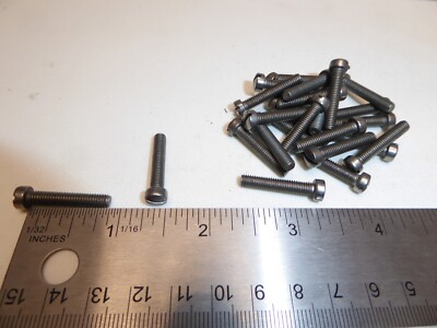 8-36 x 7/8'' SS 410 Slotted Fillister Head Machine Screw VINTAGE US Made Qty 25