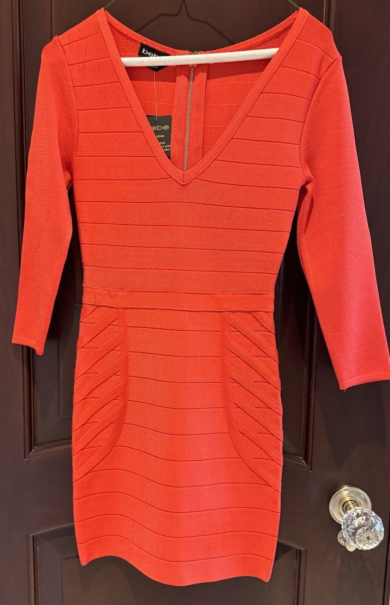 NWT Bebe Bandage Red Dress Size XS | eBay NWT Bebe Bandage Red Dress Size XS | eBay