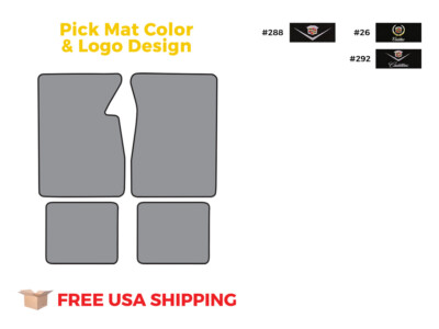 ACC FITS 1961-1964 Cadillac DeVille 2DR Coupe Floor Mat 4pc Cutpile