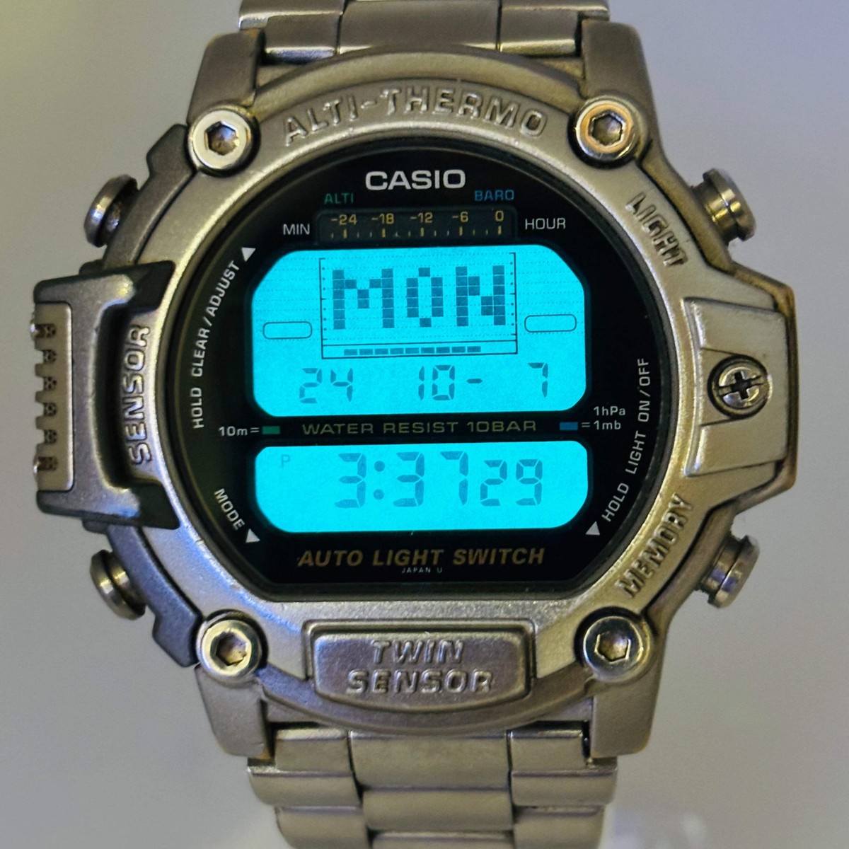 CASIO PROTREK PRT-300 Quartz Twin Sensor alti-thermo Blue CASIO PROTREK PRT-300 Quartz Twin Sensor alti-thermo Blue