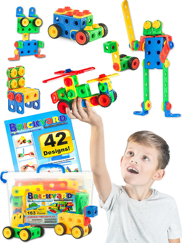 Brickyard Building Blocks STEM Toys - Educational Building Toys for Kids Ages 4-