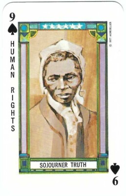1977 SOJOURNER TRUTH - U.S. Game Systems BLACK HISTORY Playing Card (MINT)