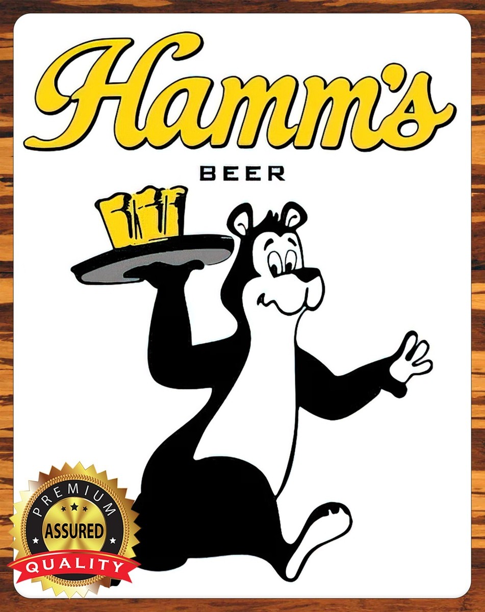 Hamm's Beer - Bear - Rare - Metal Sign 11 x 14 | eBay Hamm's Beer - Bear - Rare - Metal Sign 11 x 14 | eBay