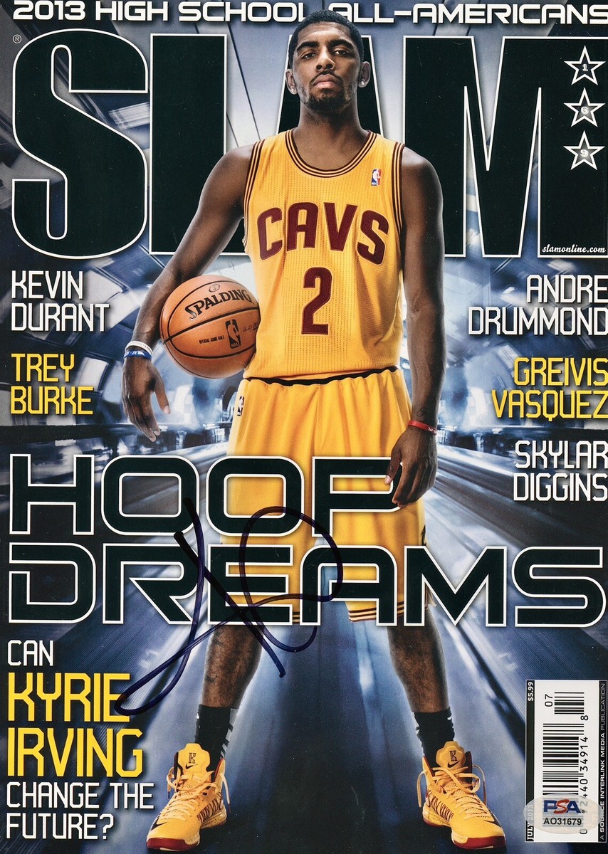 Kyrie Irving Signed Autographed Slam Magazine July 2013 Psa