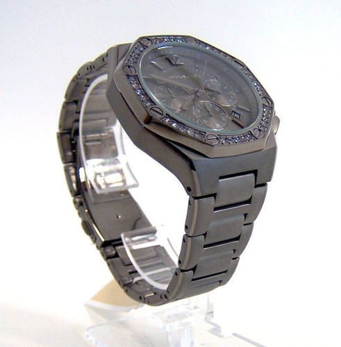 Michael Kors Damenuhr Gunmetal Chronograph MK5506 $ 275 neu FEHLER - Bild 4 von 9