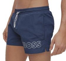 Boss by Hugo Boss Mens Mooneye Outlined Logo Drawstring 3in Swim shorts XL