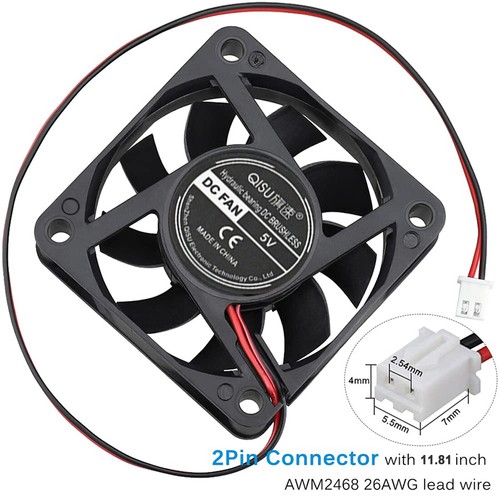 50x50x10 DC FANS 3.7V 5V 12V 18V 24V 2 Pin Brushless PC Printer Cooling Fan 5010 - Picture 6 of 15