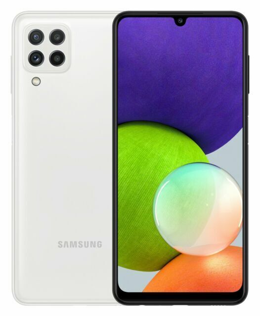 Samsung Galaxy A22 5G 6.6"" Smartphone 64GB 4GB RAM Unlocked - White
