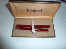 superbe parure de stylos Leonard dans son écrin d'origine, super cadeau!!!