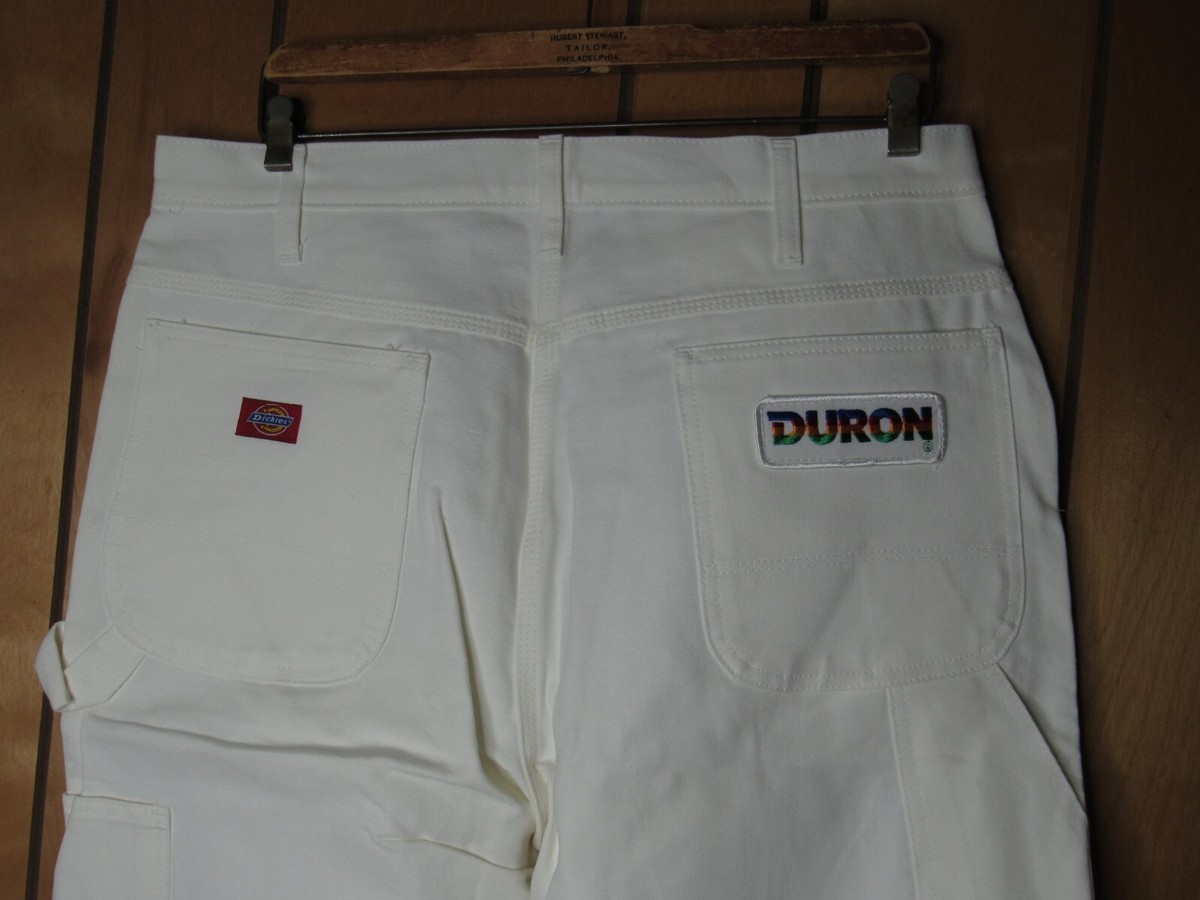 90s〜 Dickies × Duron Paint White Painter Vintage Dickies x Duron White Size 36x34 Carpenter Painters