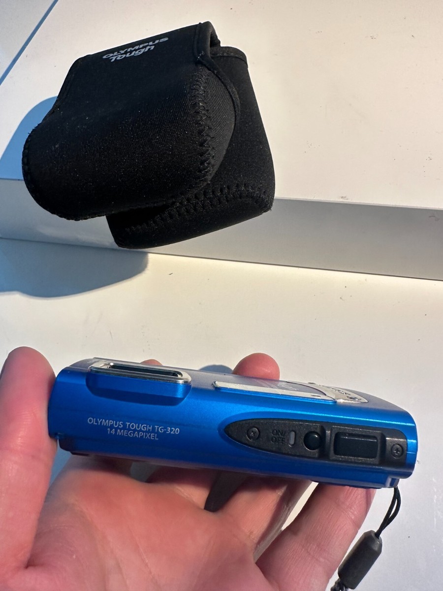 OLYMPUS Tough TG-320 防水デジカメ 青 中古品 Olympus Tough TG-320 Digital Camera (Blue) V104080UU000 B&H