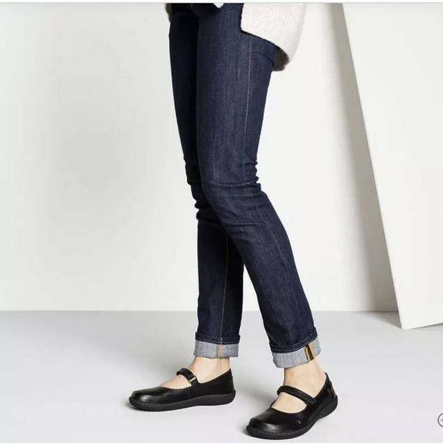 Birkenstock Iona Black Leather Mary Jane Shoe Size 37 Narrow Women's 6-6.5 | eBay