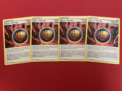 Single Strike Energy 141/163 - Battle Styles - Trainer - Playset (x4) Pack Fresh