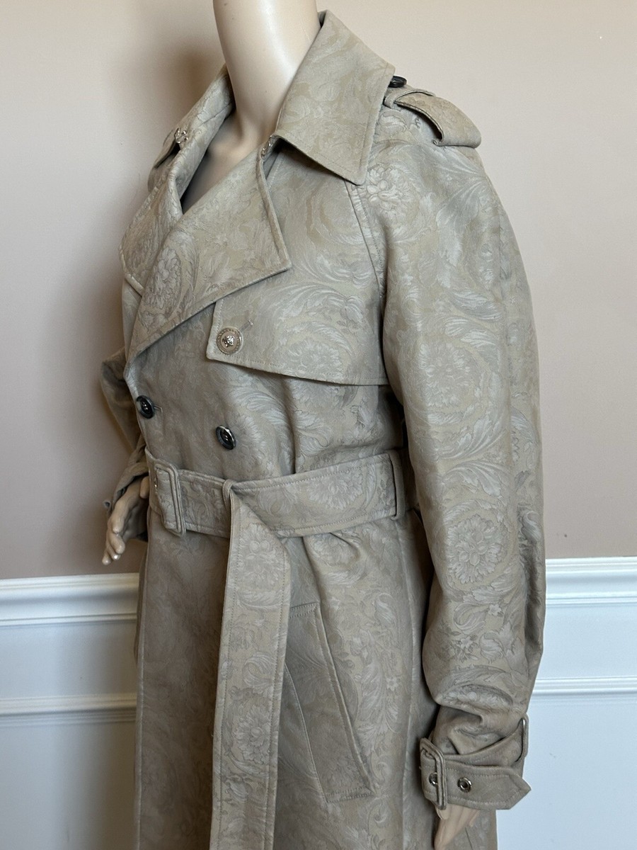 Versace★素敵！ Barocco Jacquard Trench Coat Versace Women's Barocco Jacquard Trench Coat 4 US (40