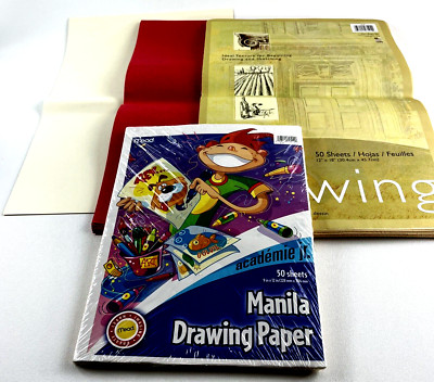 150 Sheets Drawing  Paper: 12''X18'' & 9''X 12''  3 Colors Medium Weight