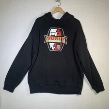 Surly Brewing Hoodie SZ L Black Minneapolis Minnesota Craft Beer Logo Sweatshirt