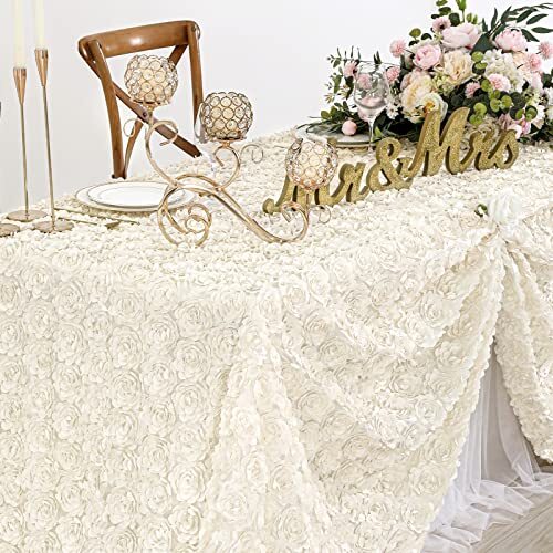 3d-satin-rosette-rectangle-tablecloth-90-x132-inches-ivory-satin-raised