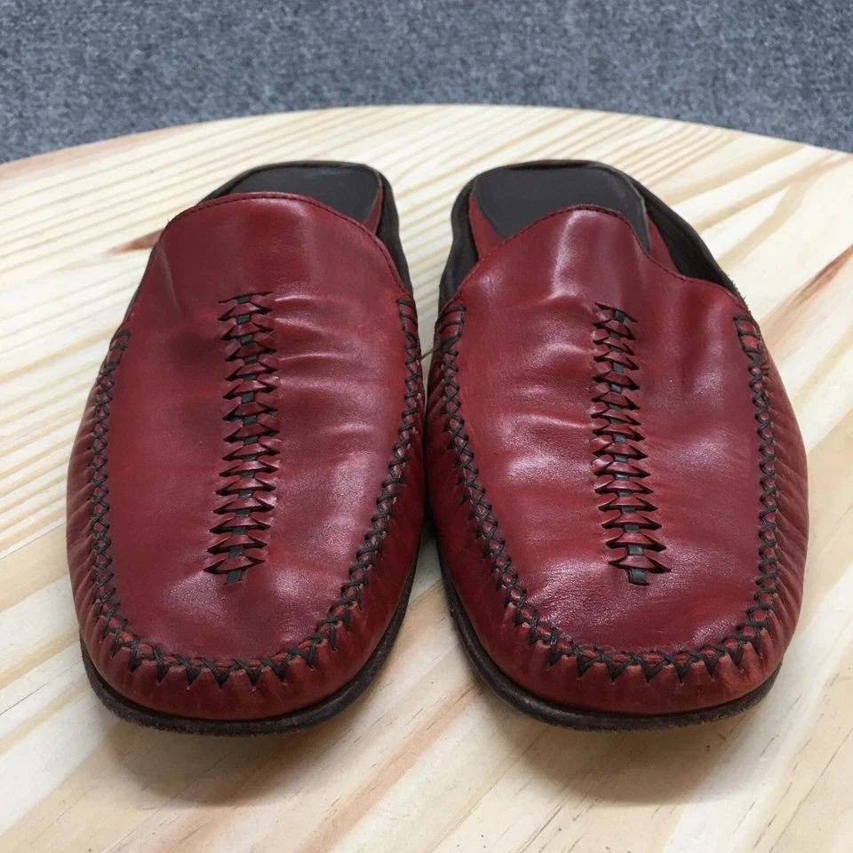 Cole Haan Shoes Womens 8 B Country Mule Red Slip On Casual Closed Toe Comfort - Image 4 of 4