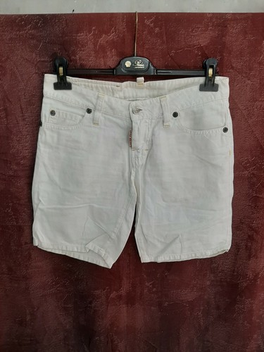 Dsquared2 dsquared 2 Short pantaloncino bermuda bianco donna woman tg 40 S  sz 26 | eBay