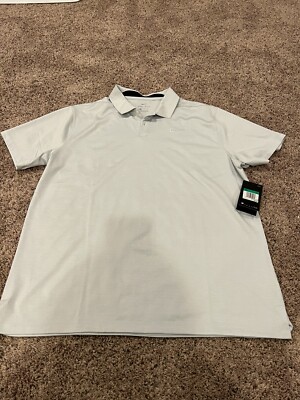 Men's Size XL Nike Dry Short Sleeve Polo Golf Shirt Off-White
