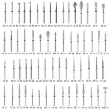 SANDENT Dental Diamond Burs FG 1.6mm for High Speed Handpiece 5Pcs/pack Drills