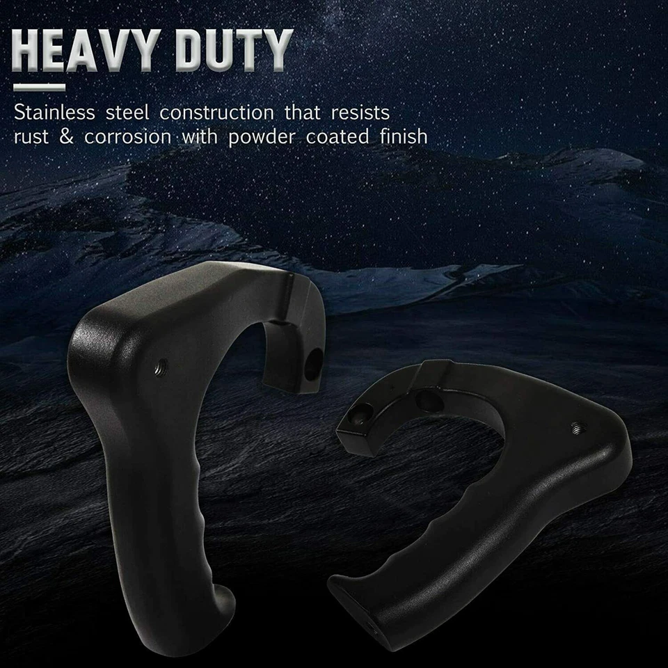 for Jeep JK Front Metal Grab Handles for Jeep Wrangler 2007-2018 JK JKU Black Foto 3 de 4