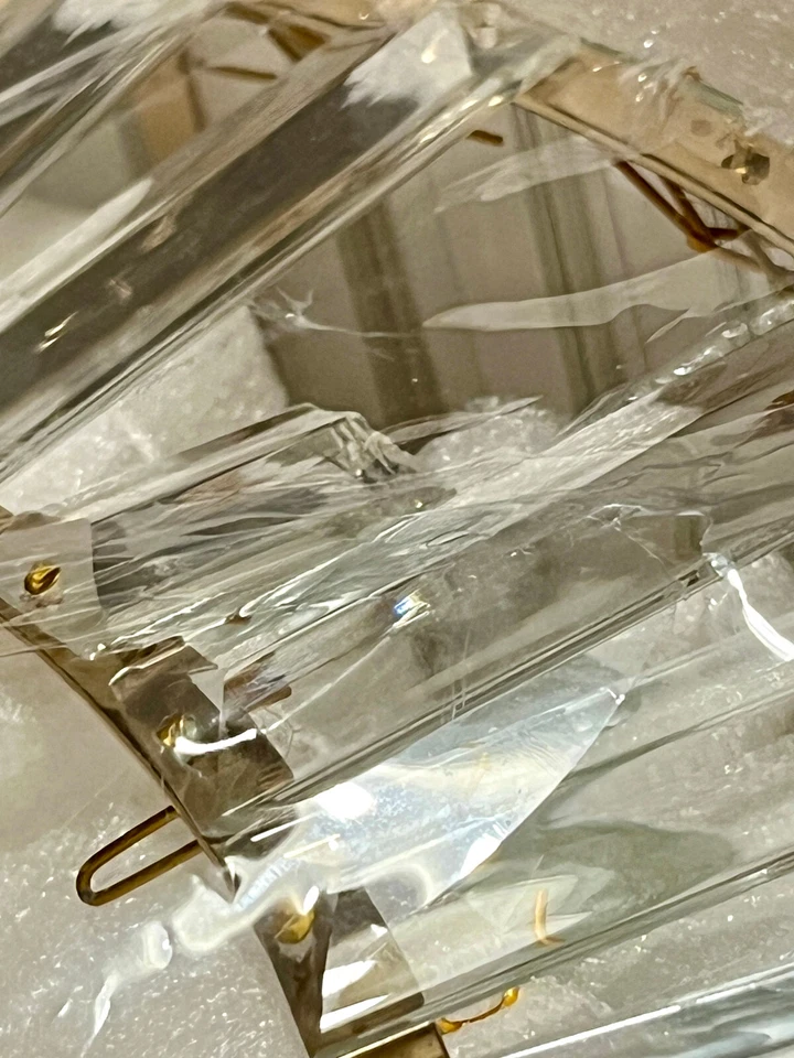 Siljoy 42" Gold Fandelier Ceiling Fan w/ Lights Crystal LED Dimmable Remote - Image 4 of 4