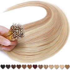 Nano Ring Hair Extensions 100 Real Human Remy Hair Extensions Micro Beads Loop