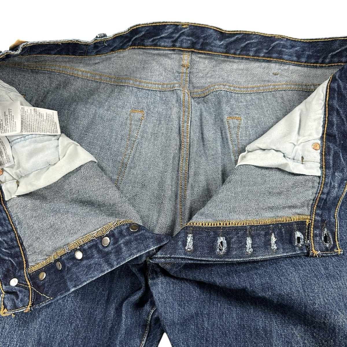 Levis 501xx Men's Size 40x27 Button Fly Blue Denim Jeans 501