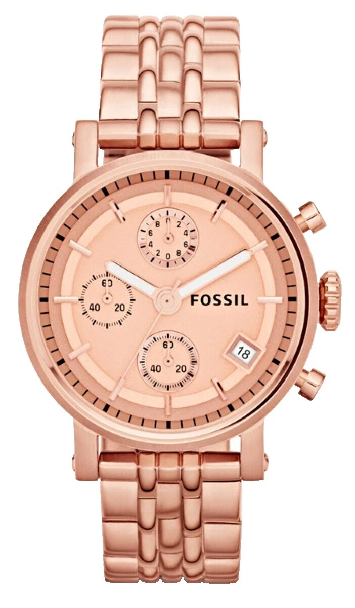 Fossil Boyfriend Date Indicator Wristwatches