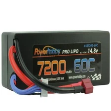 Power Hobby 14.8V 4S 7200mAh 60C Li-Po Lithium Polymer Battery w/Deans/T-Plug