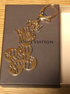 Louis Vuitton Ivy Monogram Flower Motif LV Logo Bag Charm