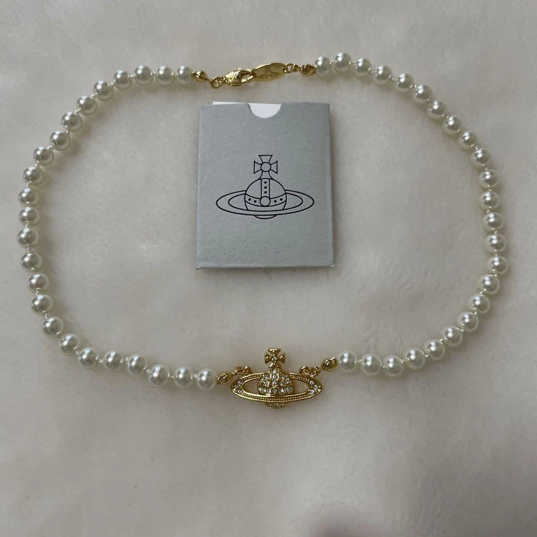 Vivienne westwood 2024 pearl necklace cheap