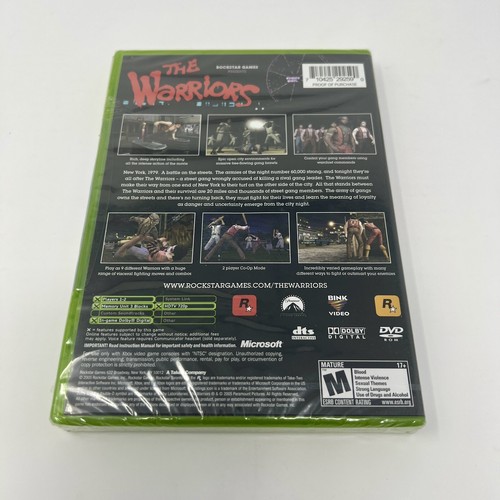 The Warriors Microsoft Xbox *SELTEN* Videospiel *neue versiegelte Kopie** BESCHREIBUNG LESEN - Bild 2 von 8