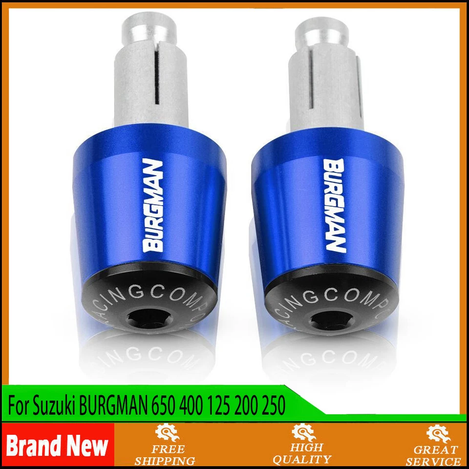 For Suzuki BURGMAN 650 400 125 200 250 Motorcycle CNC Handlebar Plug End Cap Foto 4 de 4