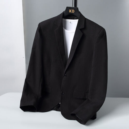 Mens Suit Slim Casual Business Formal Jacket Solid Color Cotton Lined Blazer 6XL - Picture 17 of 21