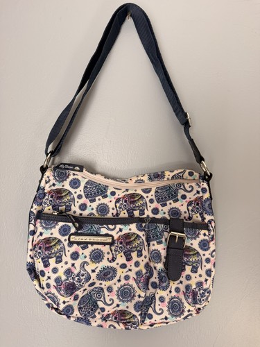 Lily Bloom Hobo  Mandala/Elephant Pattern Crossbody Bag
