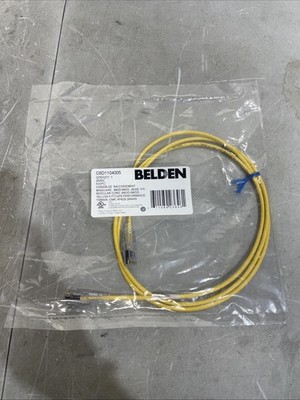 BELDEN C6D1104005 Cat 6, CMR, 28 AWG, Patch Cord, Yellow, 5 ft.