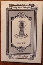 NEW 1985 BROWN HOUSE DOLLS PATTERN "CHRISTENING DRESS" FITS 18- 19 Inch Doll