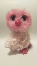 Ty Beanie Boo named Twiggy the Pink Owl. (Very Good Condition) 