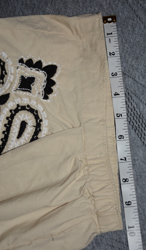 Free People Aria Embroidered Pull-On Relaxed Balloon Trousers size L - Picture 11 of 12