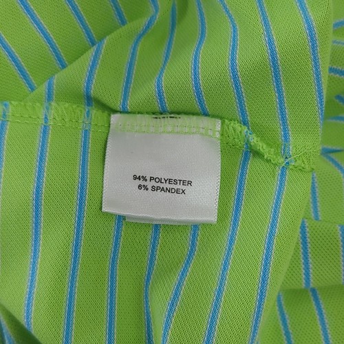 Peter Millar Summer Comfort Golf Polo Shirt Men’s XL Green Stripe (Some Wear) - Picture 6 of 9