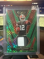 2025 panini select football  rookie swatches sheduer sanders 1/5
