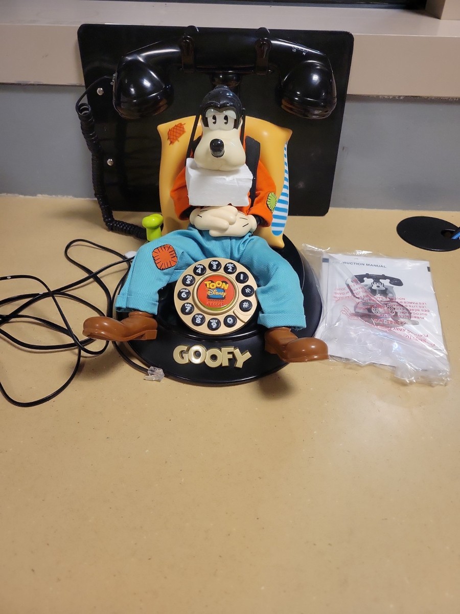 グーフィー　テレフォン Telemania Goofy Animated Phone Talking Telephone Disney for sale