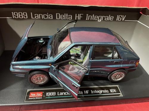SUN STAR 3152 EUROPEAN COLLECTIBLES MODELLINO LANCIA DELTA HF INTEGRALE 16V 1:18 - Foto 7 di 14